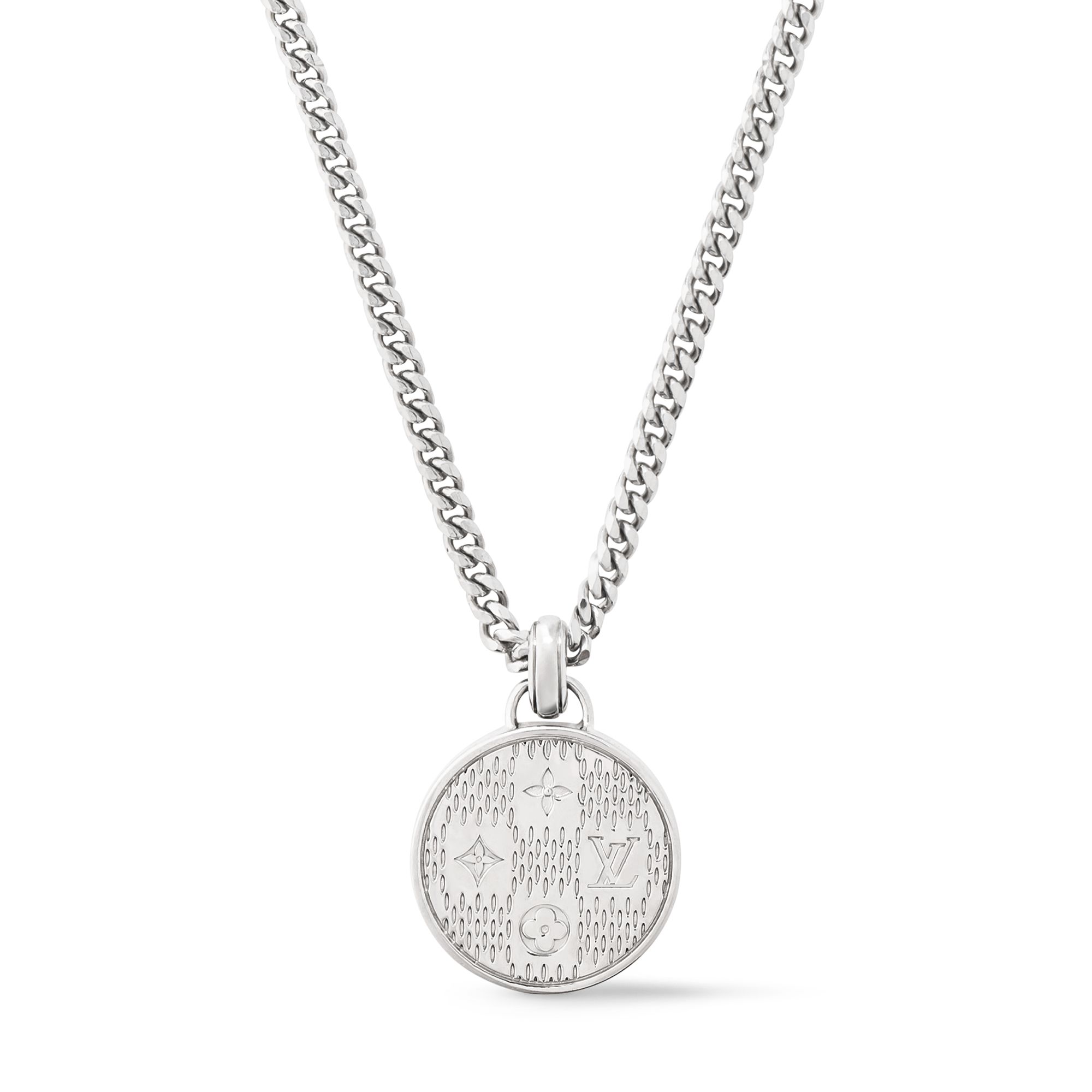 1*K様 LOUIS VUITTON シルバー ウォレットチェーン カラビナ式 Damier Staples Pendant . - Fashion Jewellery | LOUIS VUITTON